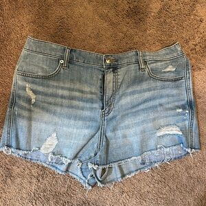 Aerie Distressed Cutoff Denim Shorts